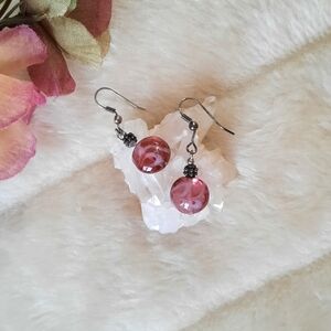 Murano Glass Pierced Earrings, Hooks